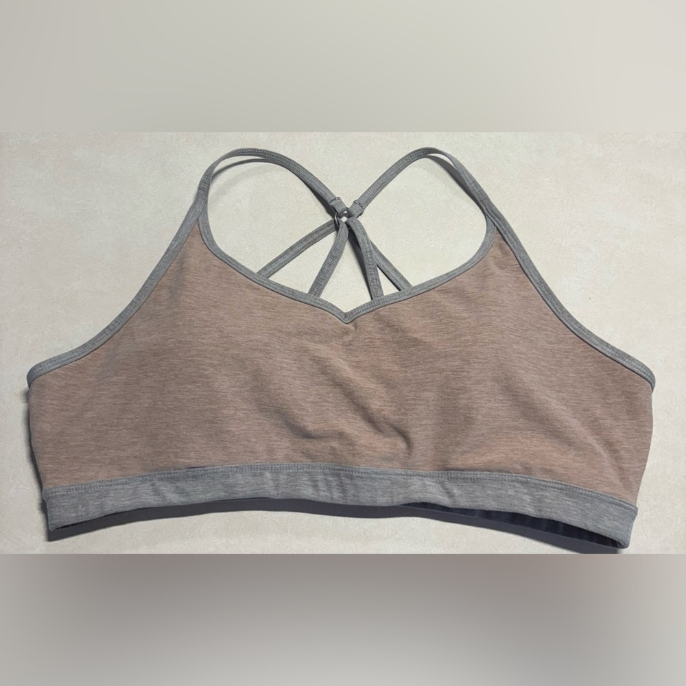 Lole Brown and Gray Sports Bra